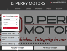 Tablet Screenshot of dperrymotors.com
